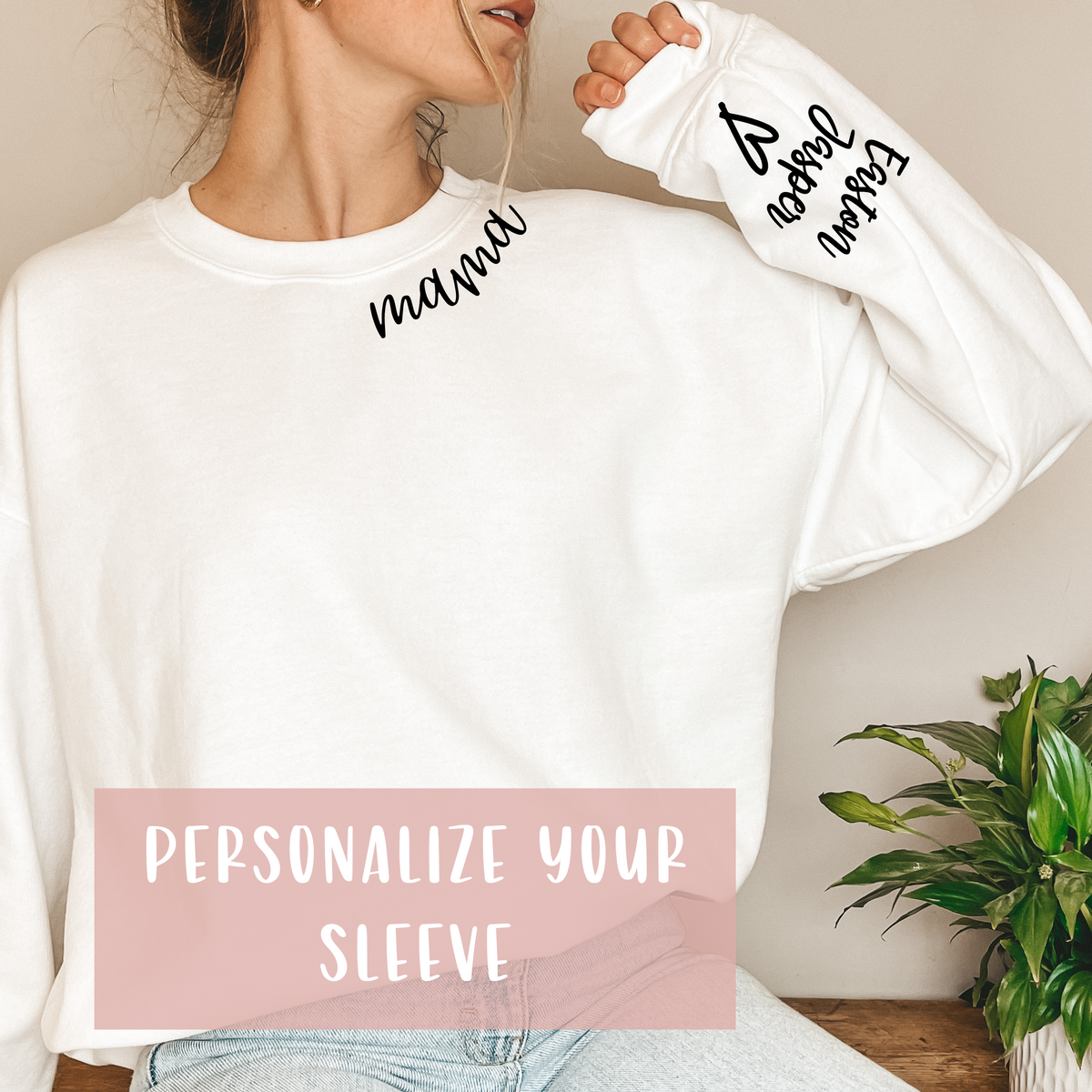 Personalized crewneck hot sale